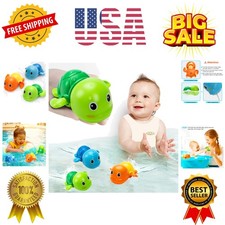 Bath Toys, Cute Swimming Turtle Baby Bath Toys for Toddler 1-3, Water Pool Fl...