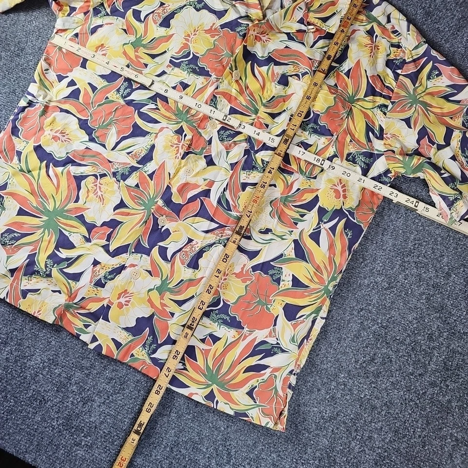 Vtg Polo Sport Ralph Lauren Hawaiian Shirt Medium 100% Cotton Tropical Camp Loop - Image 4 of 4