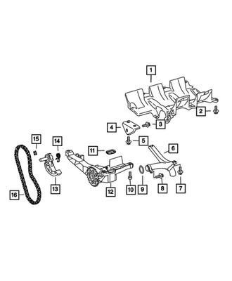 Genuine Mopar Engine Oil Pump 5179493AA