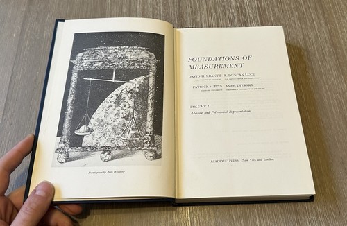 Foundations of Measurement Volume I by Krantz, Lee, Suppes, Tversky 1971 HC/DJ - 第 2/10 張圖片