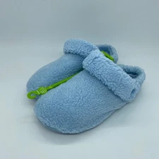 Crocs Classic Cozzzy Slippers Sherpa Comfort Warm Solid Blue Size 10 Womens