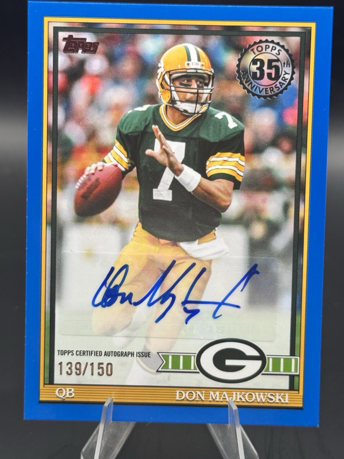 2026 Topps Flagship Don Majkowski Packers 35th Anniversary Auto /150 91AC-DMA