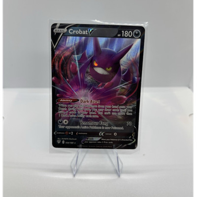 Pokemon TCG Crobat V 104/189 SWSH03 Ultra Rare Holo 180 HP EN