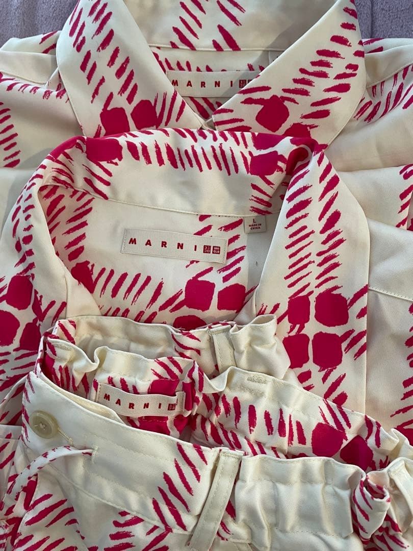 Uniqlo x Marni 3-Piece Set Long Sleeve M & Short Sleeve L Pants L Used thumbnail 2
