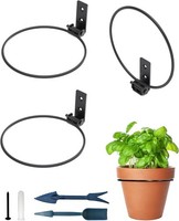 Blumentopfhalter Ring FüR Wandhalterung 15,2 Cm Faltbar – Robuste Runde Me