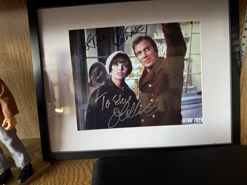 Star Trek City on the Edge of Forever Double Autographs Plus Figures & Backdrop