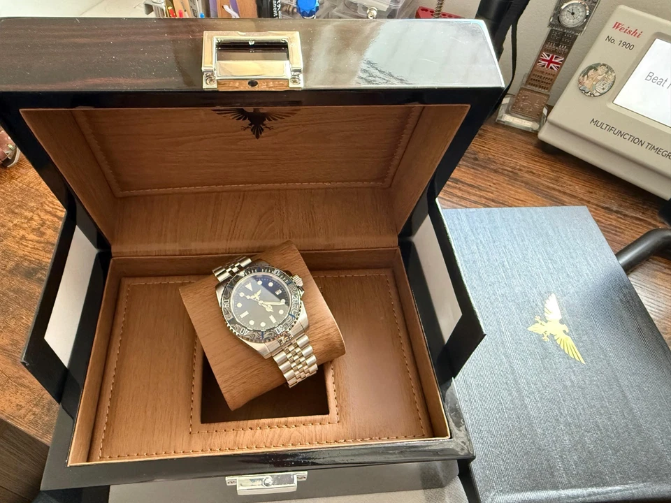 Reloj Mod A Medida Powered By Seiko nh35 Movimiento Automático Cristal de Zafiro  Foto 2 de 4