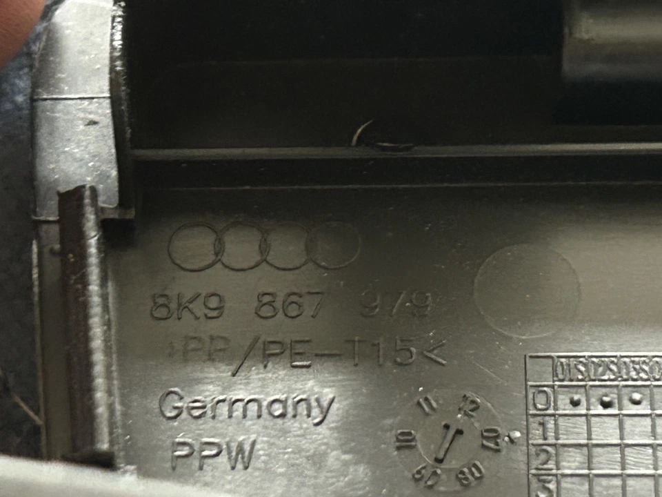 09-16 Audi A4 Quattro Rear Trunk Tailgate Storage Trim Panel Cover Oem - Image 2 of 4