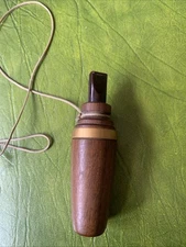Vintage Unknown Unmarked SEARS JC HIGGINS ? CROW CALL Black Walnut Turkey Locate