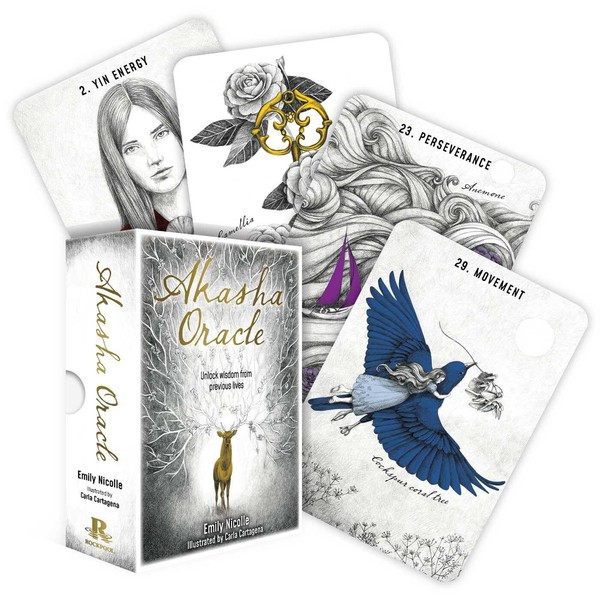 Akasha Oracle Karten-Deck Rockpool 48 Karten Mit Begleitbuch & Wahrsagebretter-image