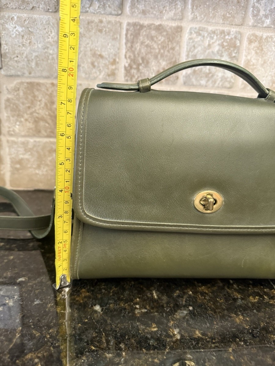 バッグ vintage COACH 9870 shoulder bag Green Bottle Green Vintage Coach Top Handle Court Bag 9870 - Etsy