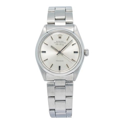 Rolex Air-King 5500 Stainless Steel Automatic Silver Dial Men's Watch 34mm