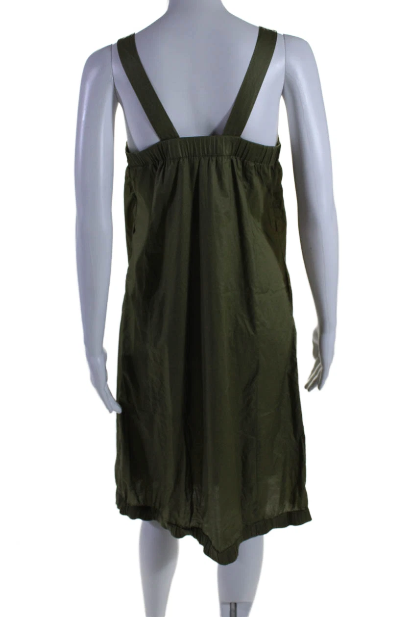 Abito donna Kate Spade Saturday senza maniche scollo quadrato verde taglia XS