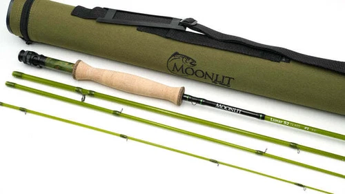 New 2025 Model - Moonlit Lunar S2-Glass 2wt 6' 8" Glass Fiberglass Fly Rod