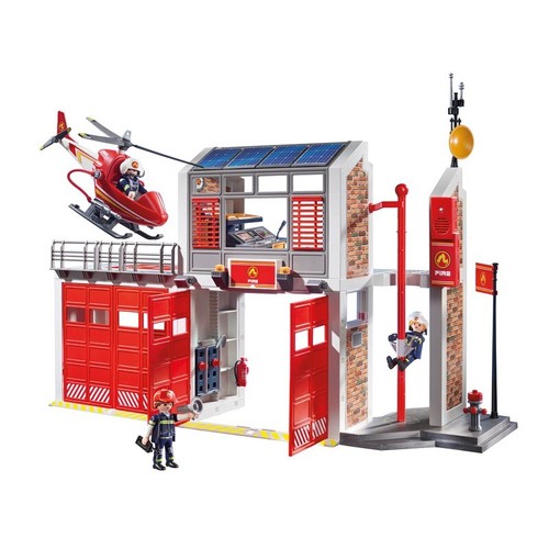 PLAYMOBIL 9462 - City Action Fire Station With Sound Effects - New
