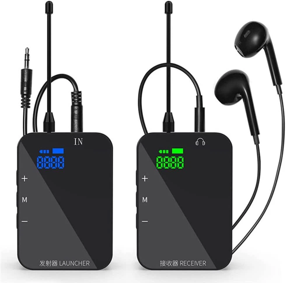 UHF Wireless In ear Monitor System Sound Card Mixer Stage Monitoring Earphone