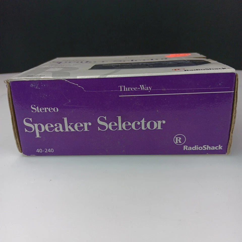 NEW Radio Shack 3-Way Stereo Speaker Selector Switch Cat. No. 40-240 Black - Image 4 of 4