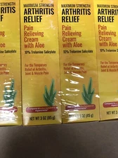 Generic Aspercreme - Max Strength Arthritis Pain Cream - 10% Trolamine 3oz- 4 Ct