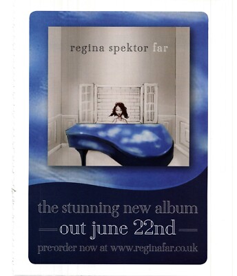 (WOR2) ZEITSCHRIFTENWERBUNG 12X9'' REGINA SPEKTOR - FAR ALBUM