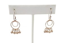 Sterling Silver 925 Dangle Earrings Ball Circles