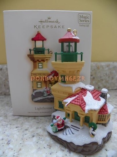 Hallmark 2007 Leuchtturm Grüße Serie Magic Christmas Ornament