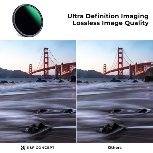 K&F Concept Lens Filter ND3 to ND1000 67mm 77mm 82mm NANO D Neutral Density - Picture 5 of 8
