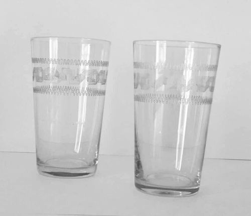 ANTIQUE EDWARDIAN ETCHED CRYSTAL TUMBLER DRINKING GLASS - Picture 7 of 7