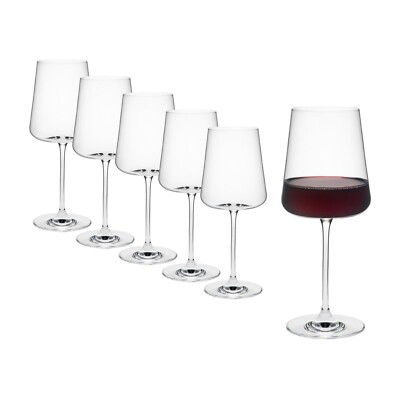 Rona Mode Moderne Weingläser Weinglas Rot Weinglas Rotweingläser 6er Set 550ml