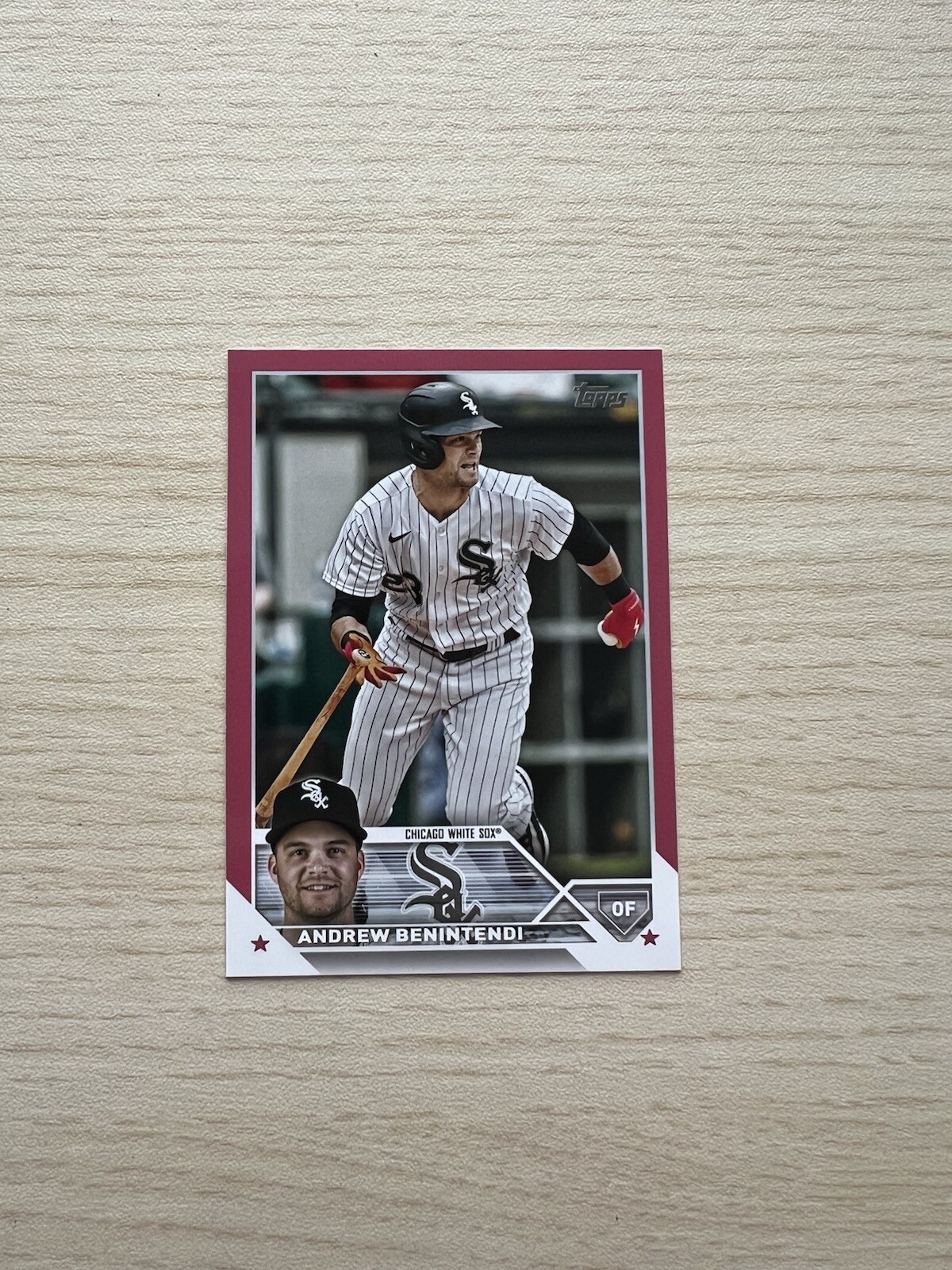 2023 Topps Update Mother's Day Hot Pink /50 Andrew Benintendi #US28