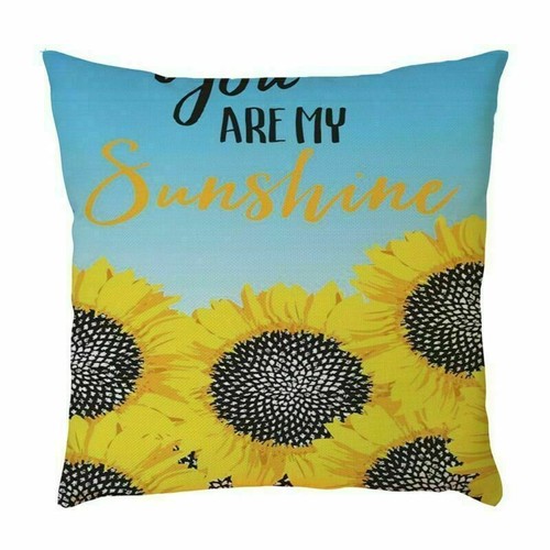 Home Cover Sofa Case Waist Pillow Sunflower Stylish Cotton Decorative Cushion - Picture 22 of 58