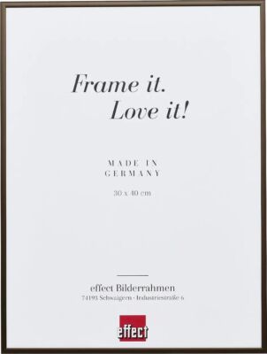 Effect Bilderrahmen Quadro 70x100 cm bronze Museumsglas