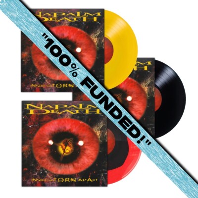 Napalm Death 'Inside The Torn Apart' gelbes Vinyl - NEU