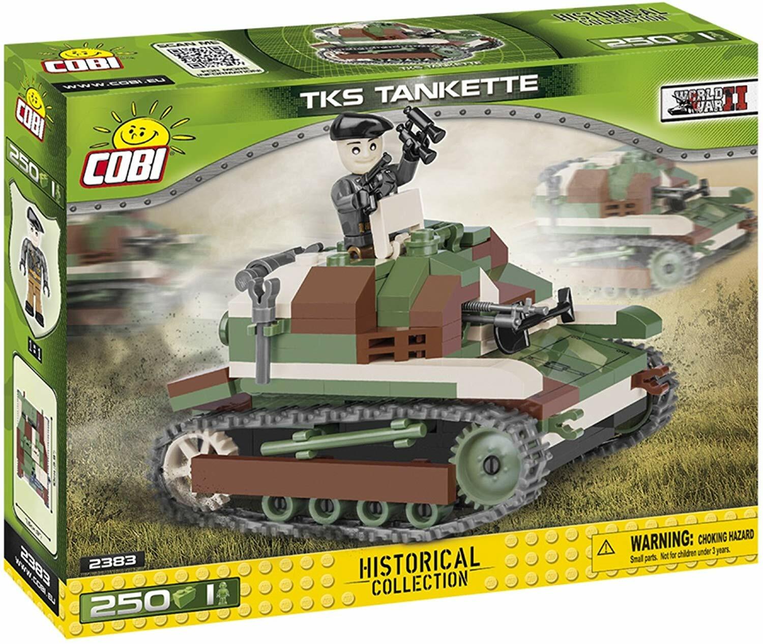 Cobi World War Ⅱ 2383 Polish army TKS Tankette Military Block Lego Compatible Cobi World War Ⅱ 2383 Polish army TKS Tankette Military Block Lego Compatible