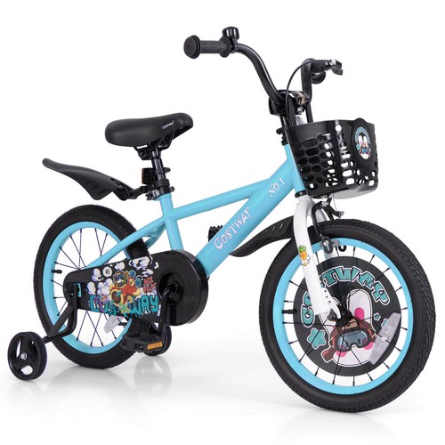 16" Kid’s Bike for 4-7 with Height-Adjustable Handlebar & Saddle Handbrake