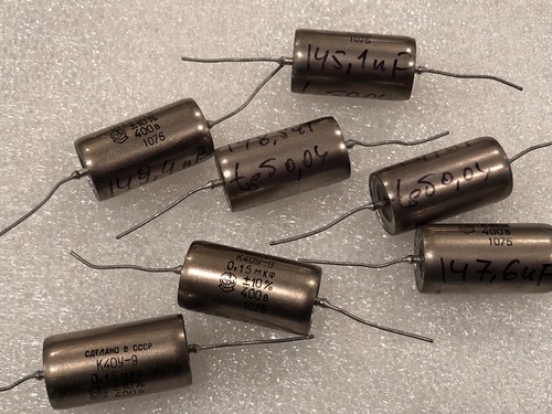 Lot of 2 K40Y-9 PiO AUDIO Capacitor USSR 0.15uF 400V NOS MATCHED PAIR - Picture 2 of 3