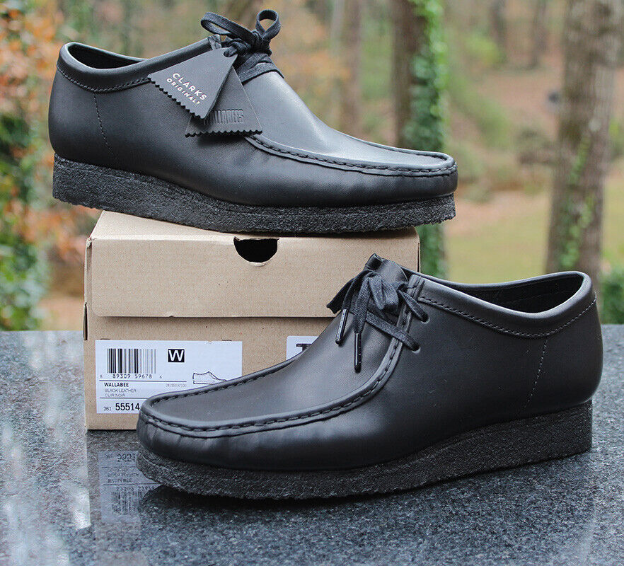 espontáneo Currículum Política Clarks Originals Wallabee Boot Men&#039;s Size 11 Black Leather 26155514 |  eBay