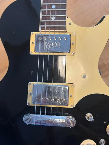 Greco Les Paul type Black 1975 Gibson PU Electric Guitar Used From JPN