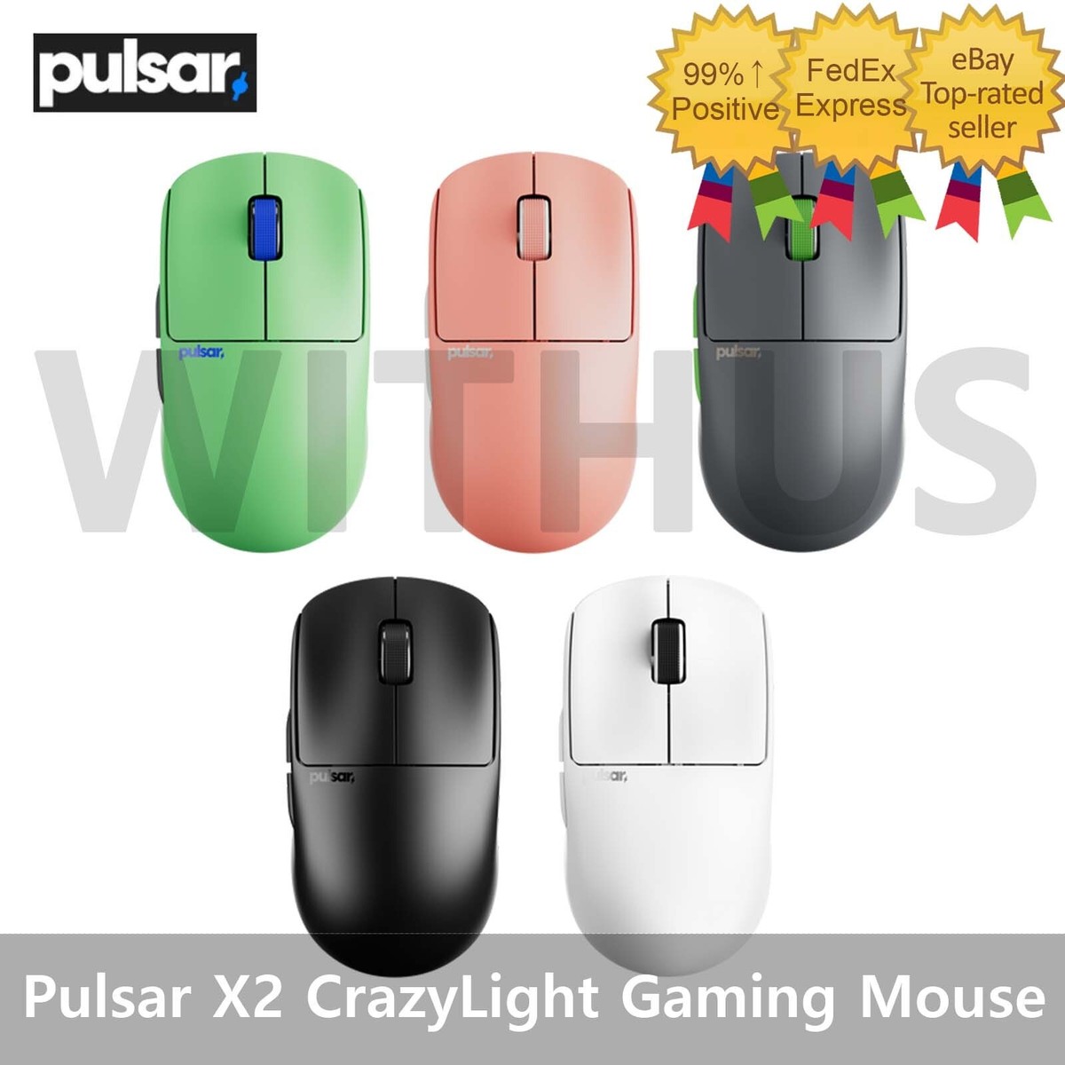 Pulsar X2 CrazyLight Wireless Gaming Mouse Ultra Light 35g
