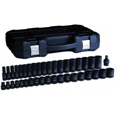 Gearwrench 39 pc 1//2/" drive Master Metric Shallow+Deep Impact Socket Set #84948N