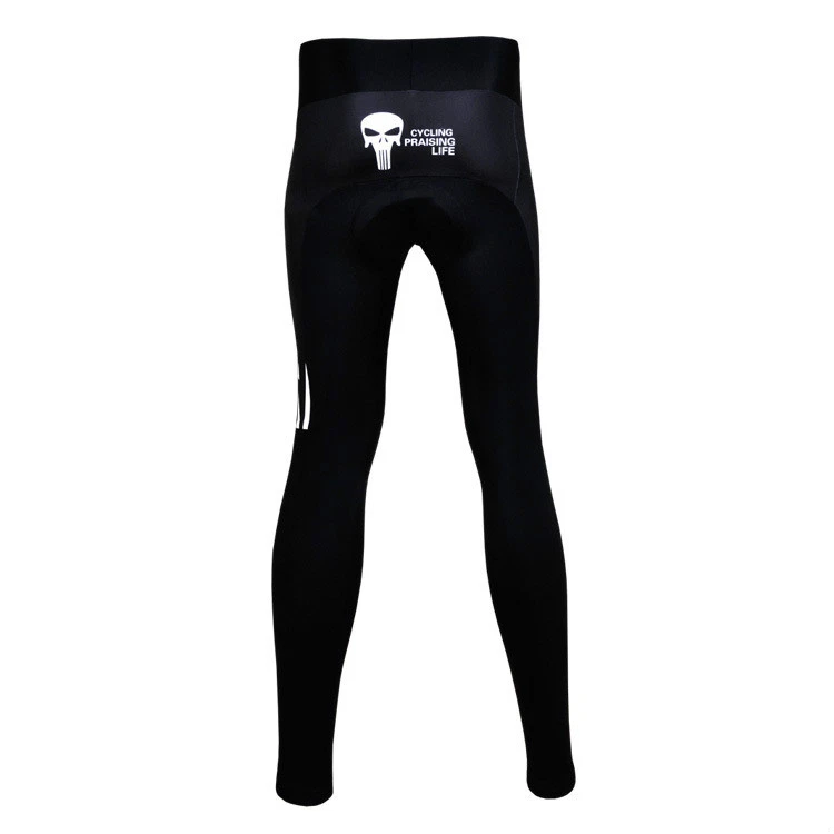 Pantalones largos de ciclismo negros para hombre ajustados acolchados para bicicleta pantalones de compresión S-5XL Foto 2 de 4