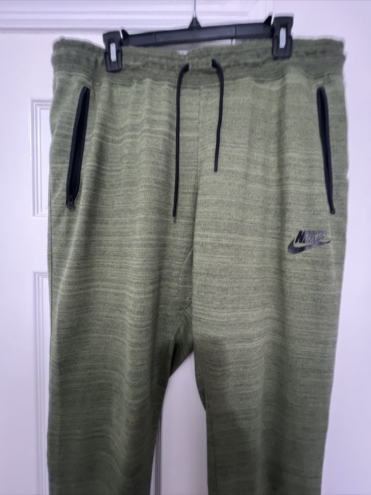 NIKE SPORTSWEAR AV15 JOGGER TAPERED HEATHER OLIVE GREEN 837012-387 ARMY ...
