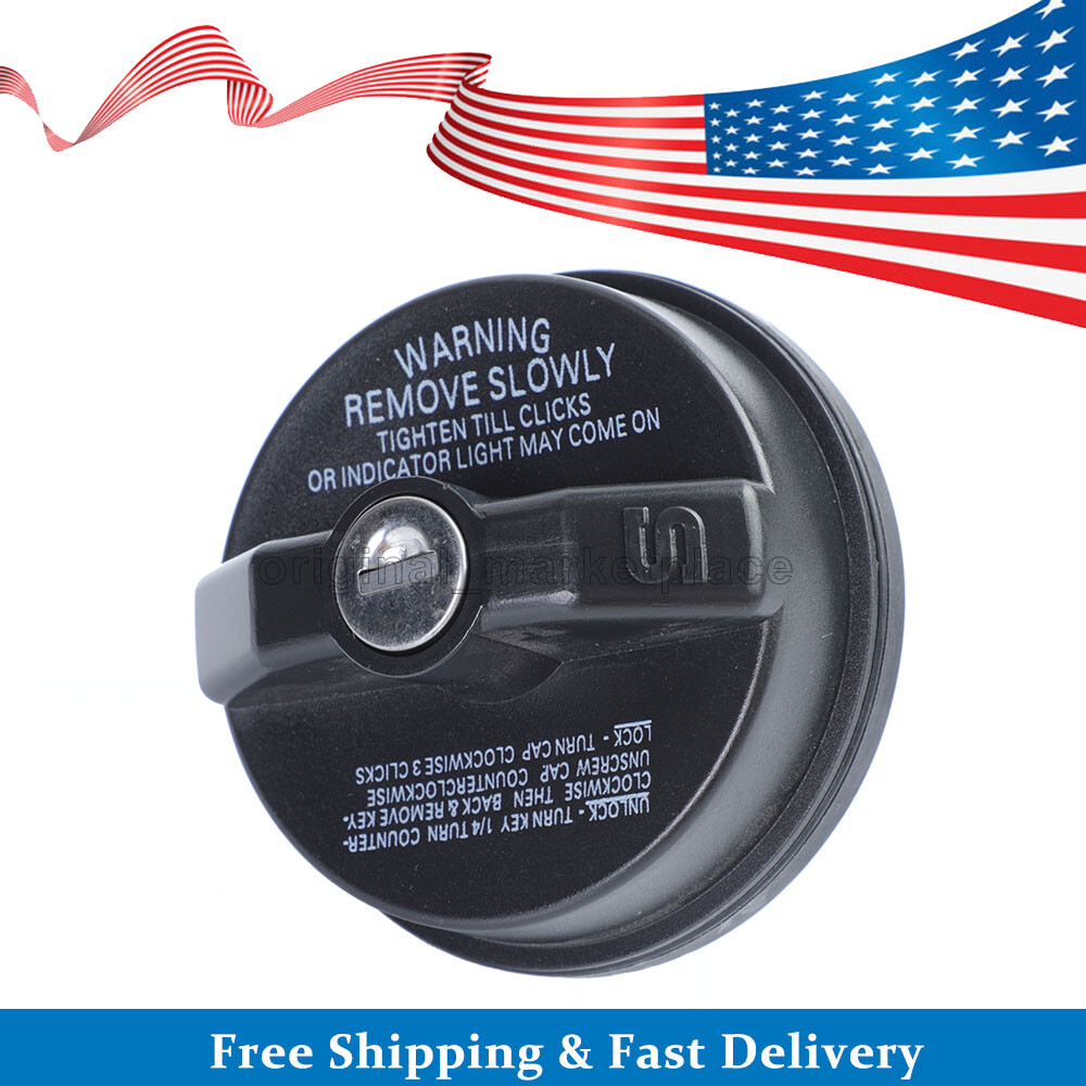 Locking Gas Fuel Tank Cap Cover + Key for Chevrolet Toyota GMC Honda 77300-47020