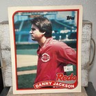 VTG 90's MLB Cincinnati Reds Topps Graphic Pocket Folder Danny Jackson 11.5x9.5"