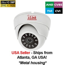 5MP Dome CCTV Coax Camera AHD TVI CVI / 2000 TVL Indoor/Outdoor Camera