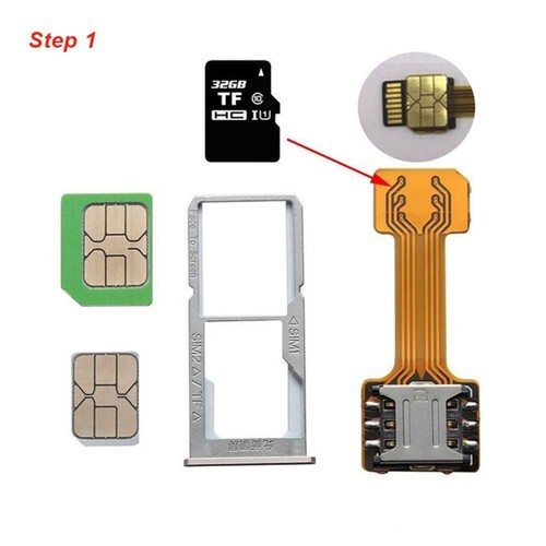 Micro SD for Redmi Huawei Extended Line SIM Extender Cards Adapters Card Reader - 第 2/14 張圖片
