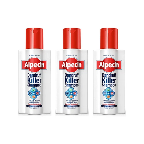 Alpecin Dandruff Killer Shampoo 250ml x3 - Picture 1 of 3