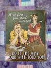 Funny Vintage Style Tin Metal Sign For Garage/Shop/Man Cave 12.5”x16”
