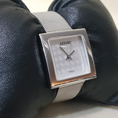 Azzaro Quartz Analog Watch Silver Dial Stainless Steel Azzaro Quartz Analog Watch Silver Dial Stainless Steel