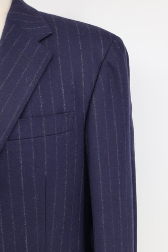 NWT Polo Ralph Lauren Men's Striped Navy Suit 3B 38R Luxury Wool € 1K Lined - Picture 21 of 24