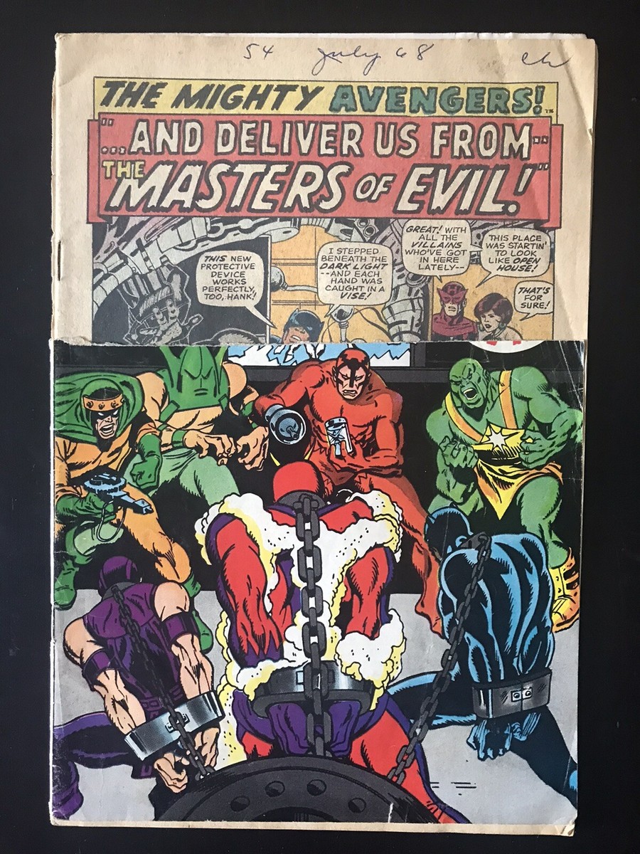 Avengers #54 first printing 1963 1968 Marvel Comic Remaindered 1st 